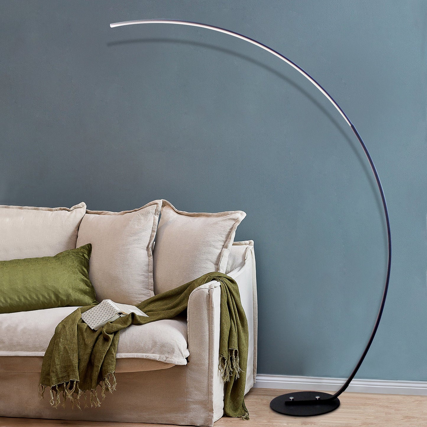 RGBW Modern Curve Floor Lamp with Remote Control