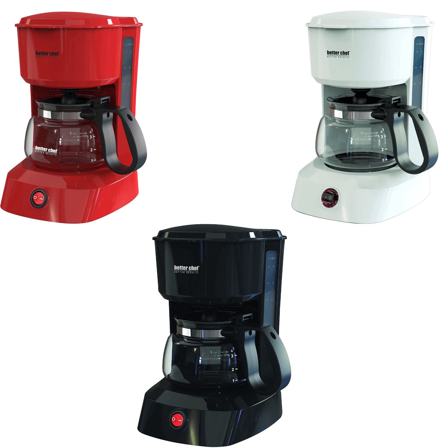 4-Cup Coffee Maker with Grab-A-Cup Feature