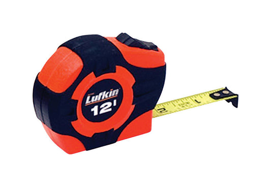 Apex Tool Group 12 ft. Power Return Tape Measure with Hi-Viz Case