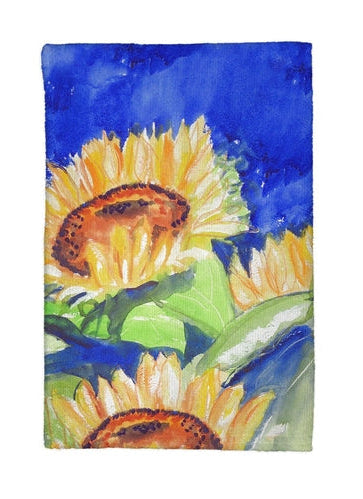 Decorative Kitchen Towel - Betsy Drake KT775 Gold Rising Kitchen Towel, Sunflower Design