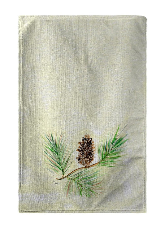 Decorative Kitchen Towel - Betsy Drake KT161 Pinecone Kitchen Towel