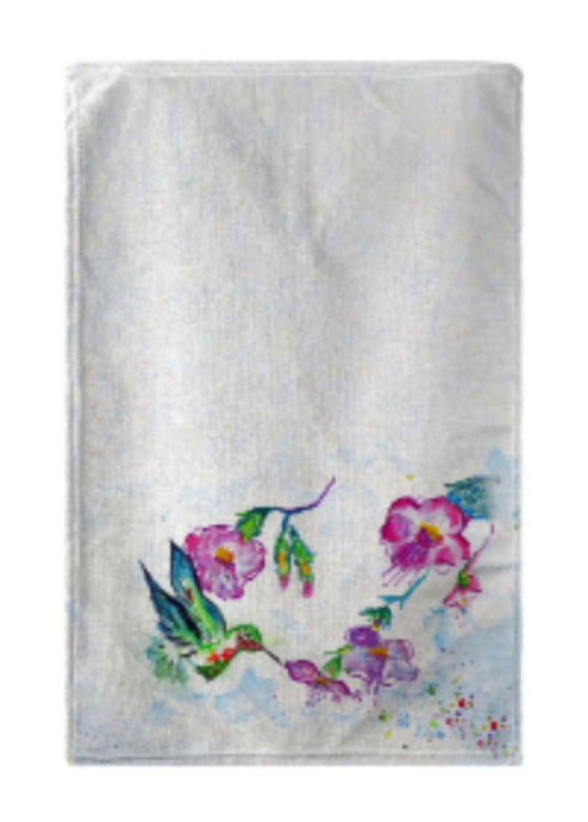 Decorative Towel - Betsy Drake KT713 Feeding Hummingbird – 16” x 25”