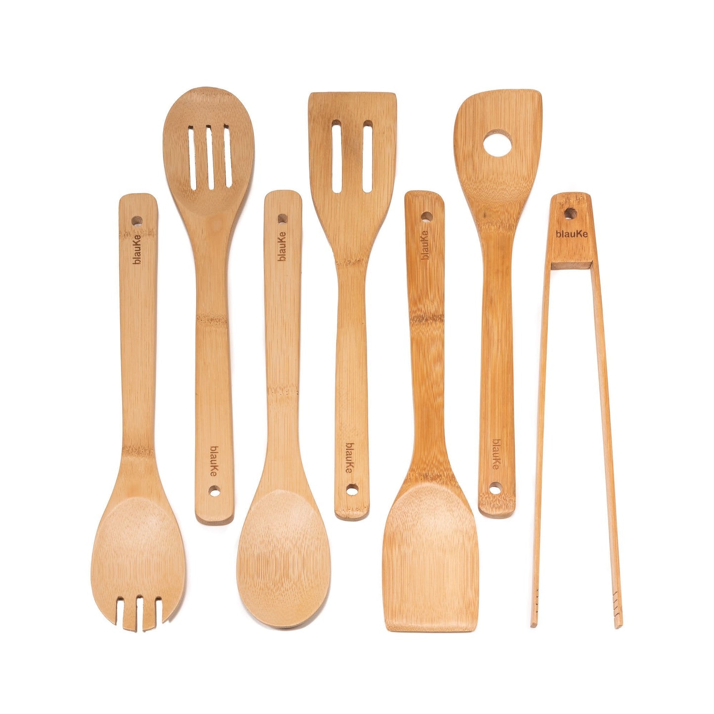 Premium 7-Piece Bamboo Kitchen Utensil Set – Durable & Eco-Friendly