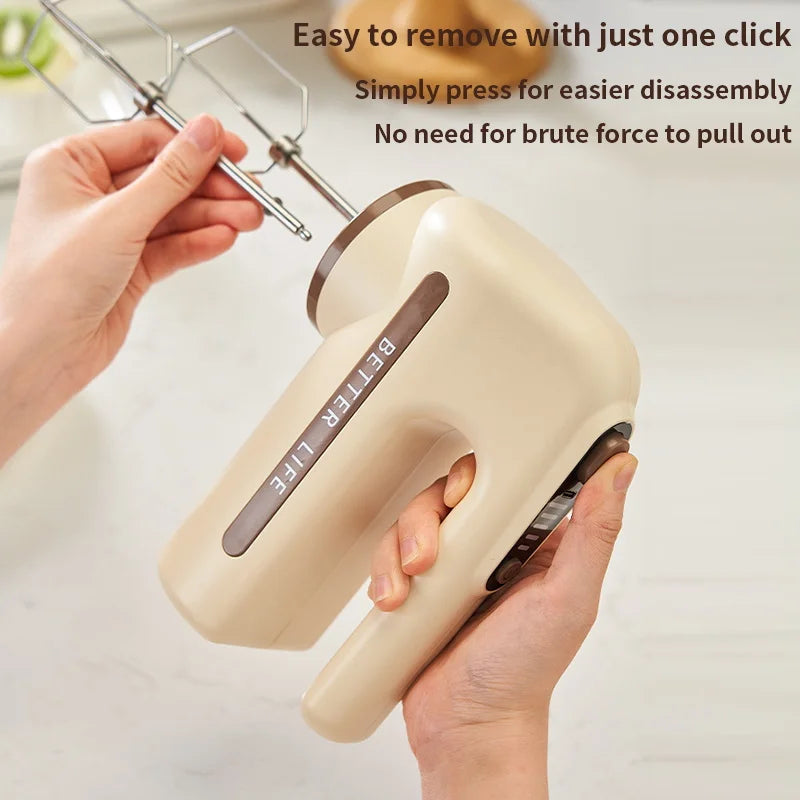 Handheld Electric Food Mixer – Wireless, Portable, and Rechargeable