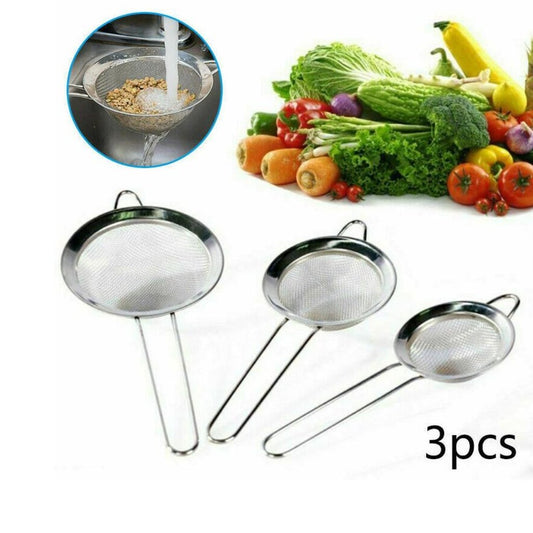 Stainless Steel 3-in-1 Liquid Colander Set