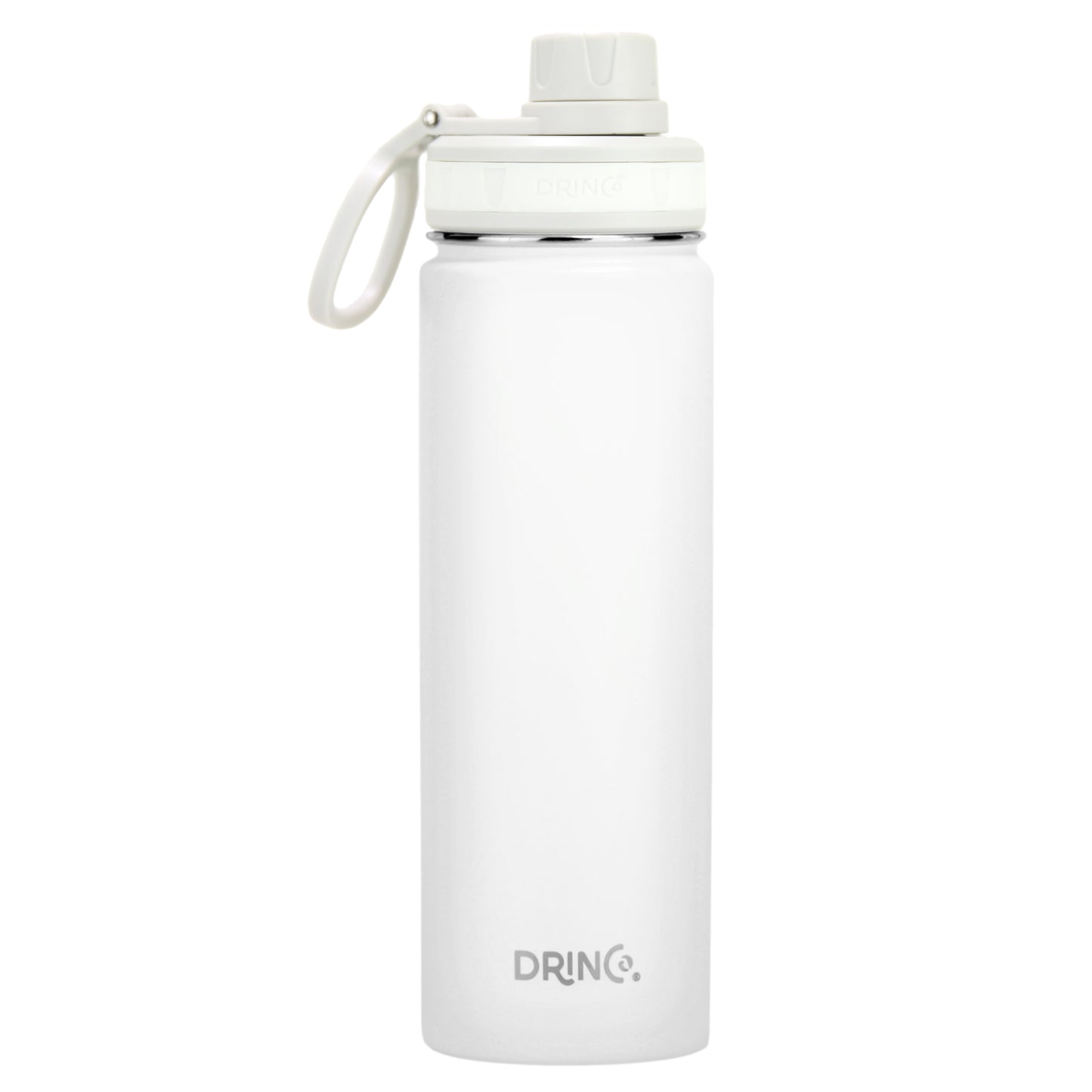 DRINCO® 22oz Stainless Steel Sport Water Bottle – Arctic White