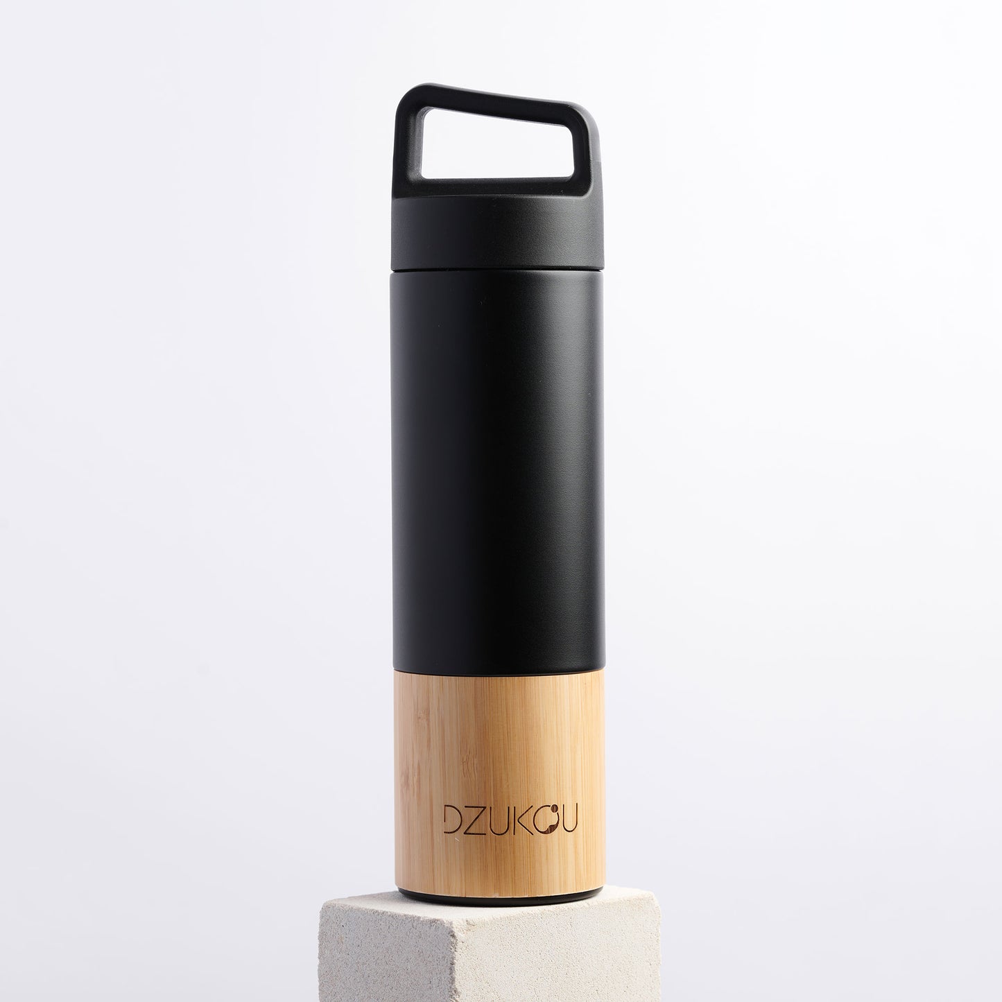 Bamboo and Stainless Steel Thermos Bottle – 18oz (530ml)